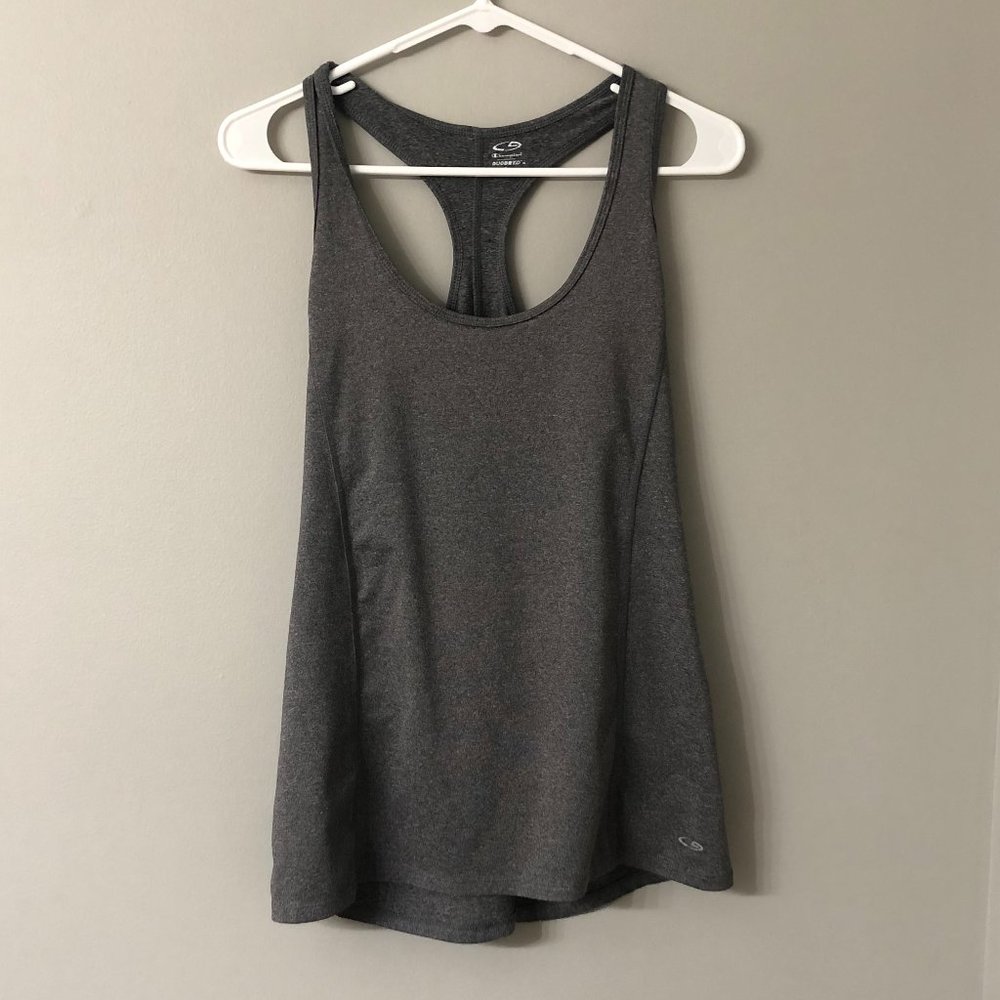 Large Grey Champion Workout Shirt gray